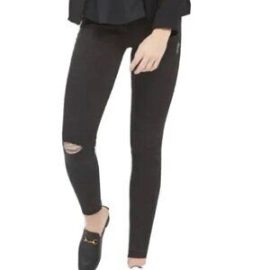 NEW w/Tags SPANX Vintage Distressed Pull-On Ankle Jeans, Black, Medium
